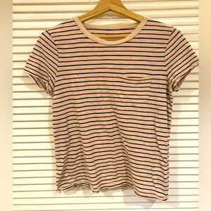 Madewell Striped Short Sleeve T-Shirt Size Small